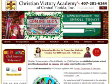 Tablet Screenshot of christianvictoryacademy.org